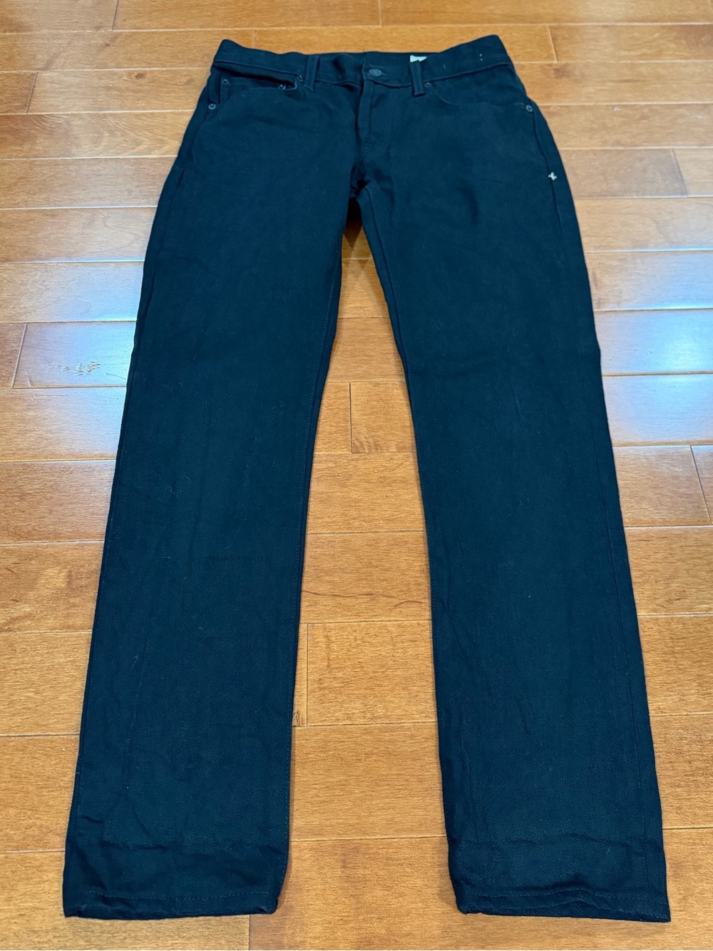 Imogene + Willie Denim Mens Black Rigid Selvedge Slim Fit Charlie Jeans Sz. 29
